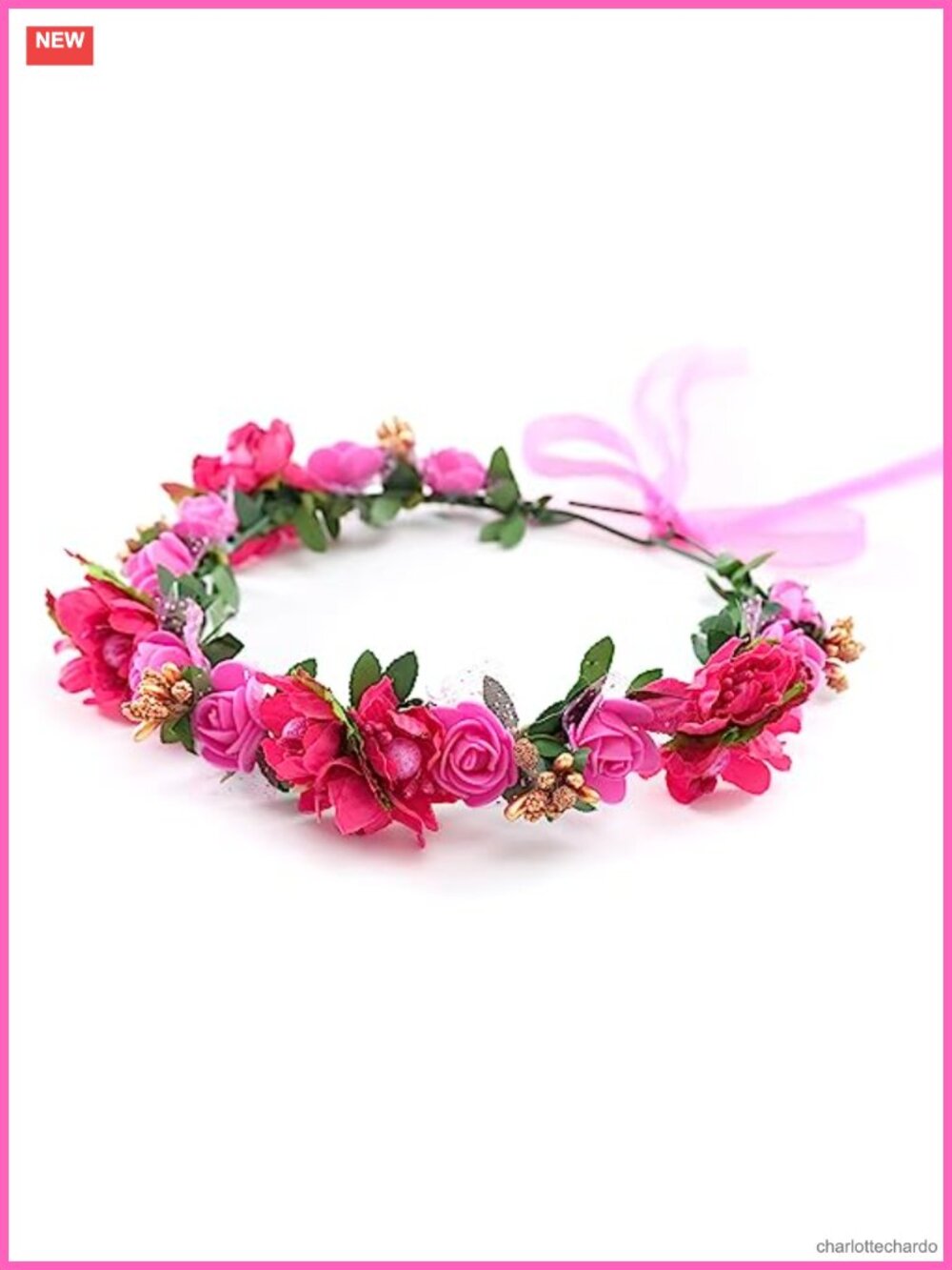 Boho Flower Crown Adjustable Sunflower Floral Headband Wedding